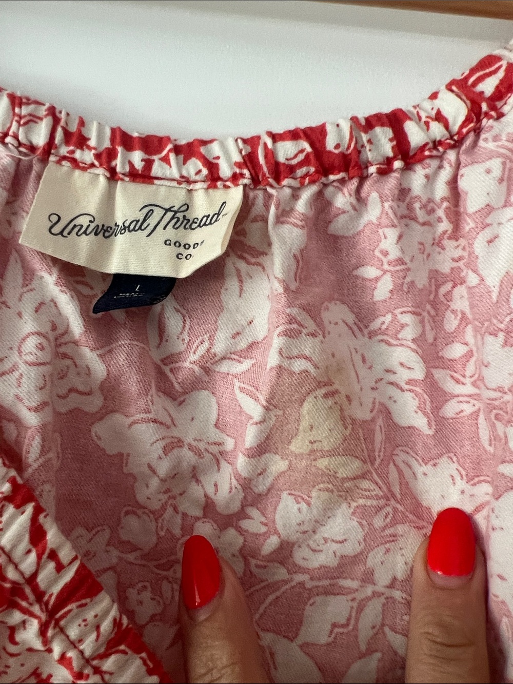 Universal Thread Red Floral Maxi Dress - Picture 3 of 6